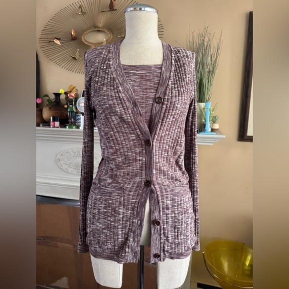 Athleta Revolve Cardigan & crop Top size M / L - Picture 5 of 14